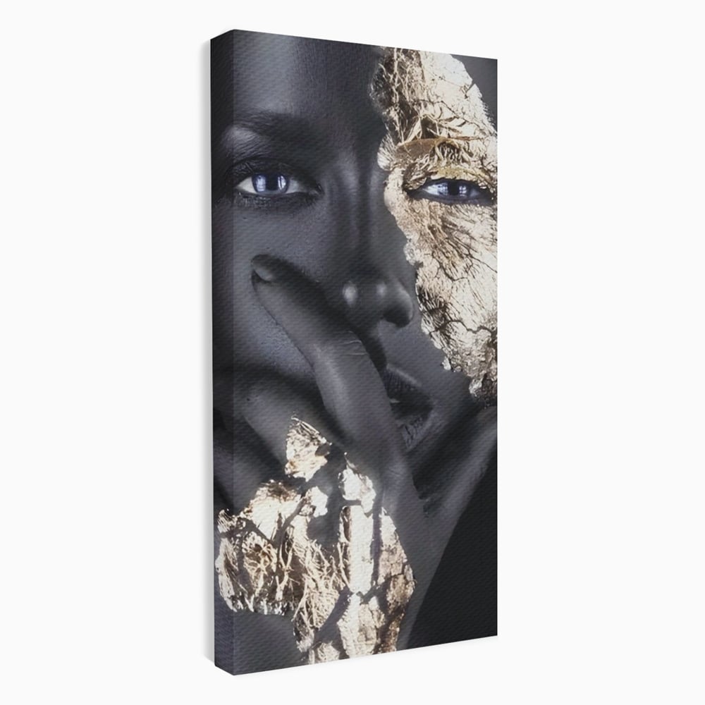 Tablou canvas cu tablou canvas cu portret de femeie, fara rama, pe sasiu de lemn